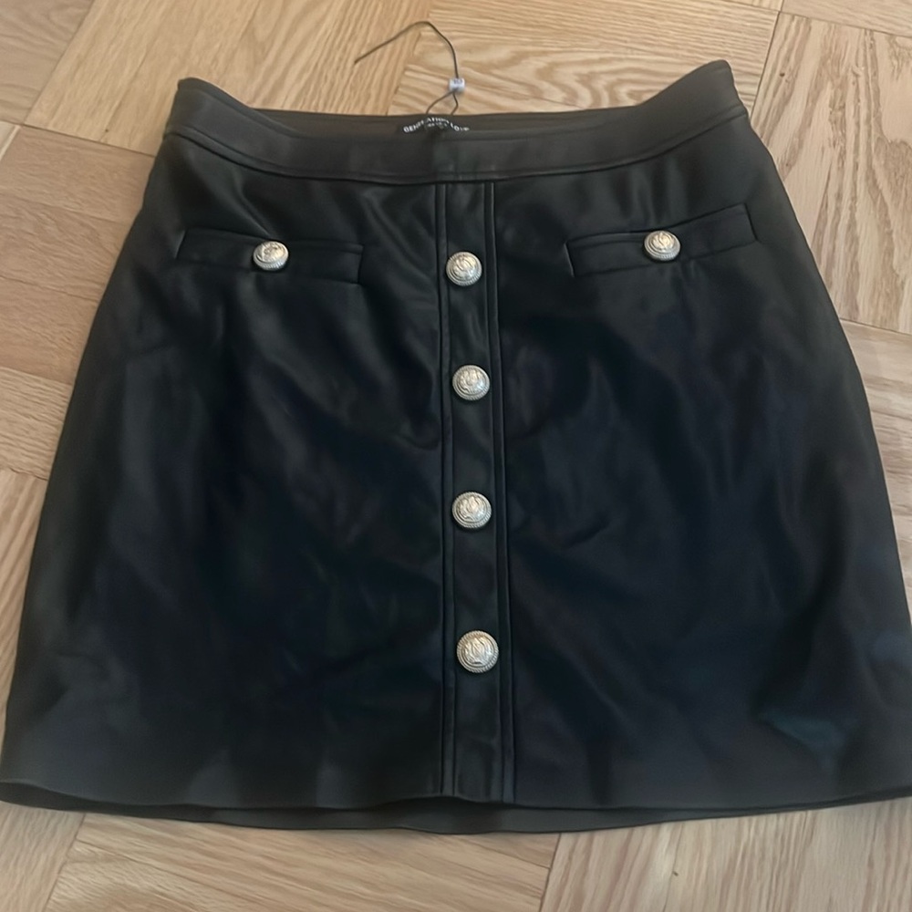 Generation Love Black Button-Front Skirt
